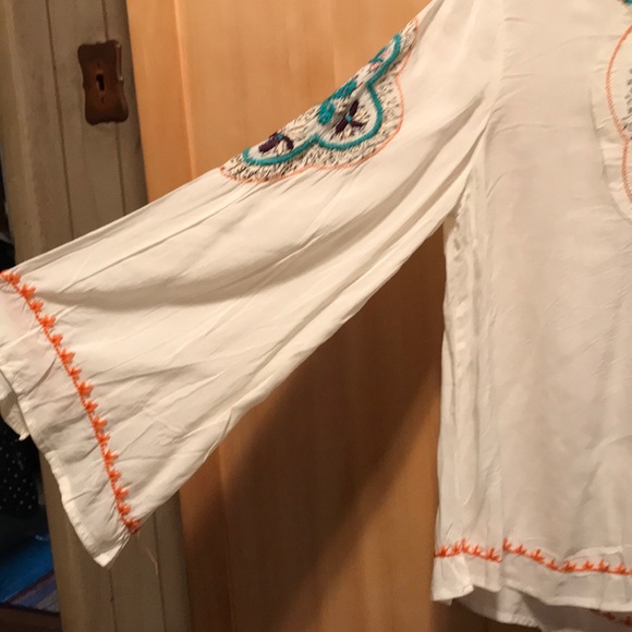 Embroidered Peasant Top - Picture 5 of 7